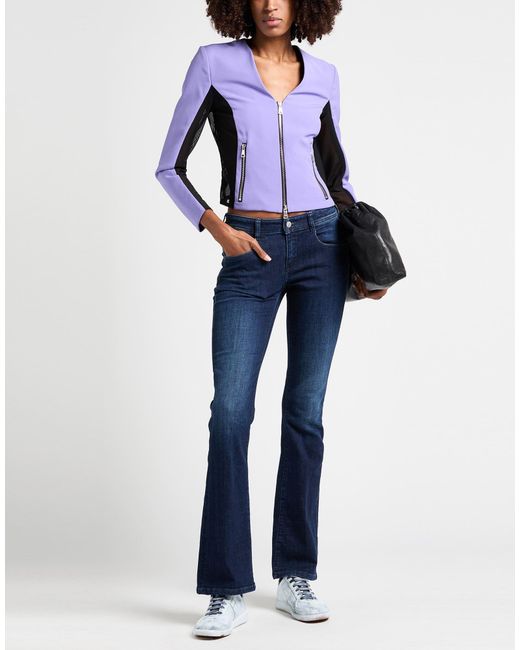 Beatrice B. Blue Jacket Nylon, Elastane