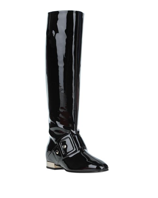 Roger Vivier Black Boot Leather