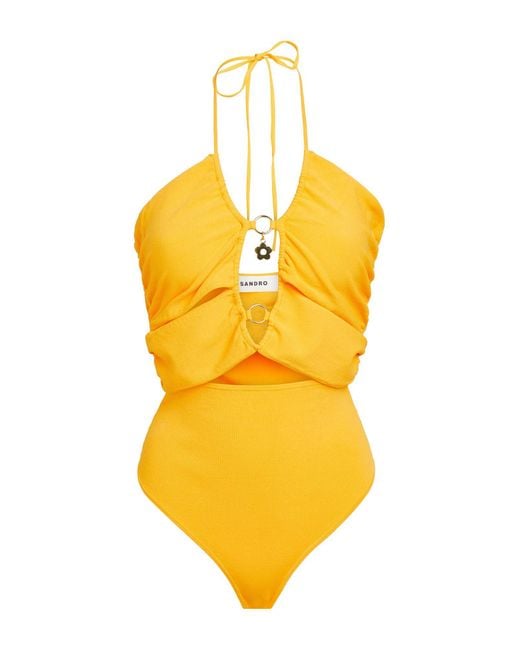 Sandro Yellow Bodysuit