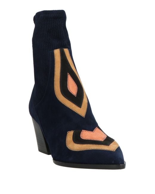Pierre Hardy Blue Ankle Boots