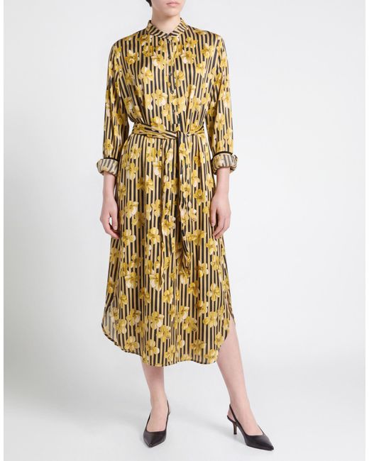 Ottod'Ame Metallic Midi Dress Viscose