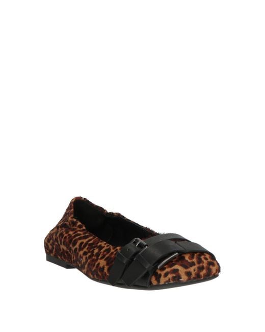 Ash Brown Ballet Flats