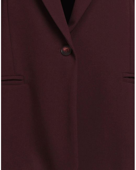 Kontatto Purple Burgundy Blazer Polyester, Viscose, Elastane