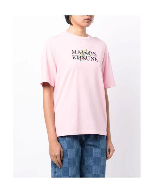 Camiseta Maison Kitsuné de color Pink