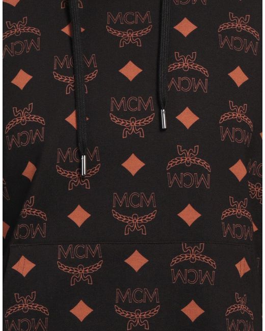 MCM Black Sweatshirt Cotton, Elastane for men