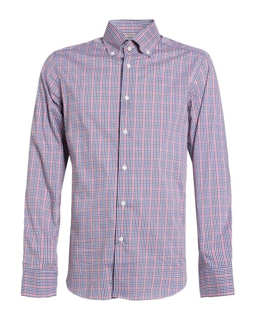 Bagutta Purple Shirt Cotton, Polyamide, Elastane for men
