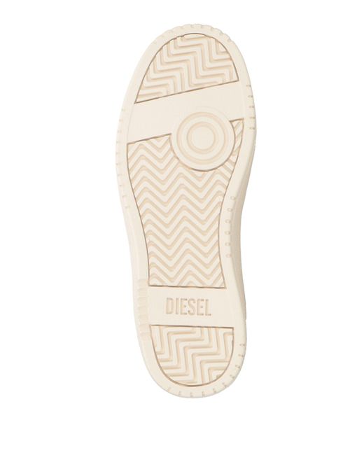 DIESEL White Sneakers Cow Leather for men