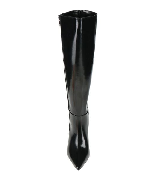MSGM Black Boot Leather