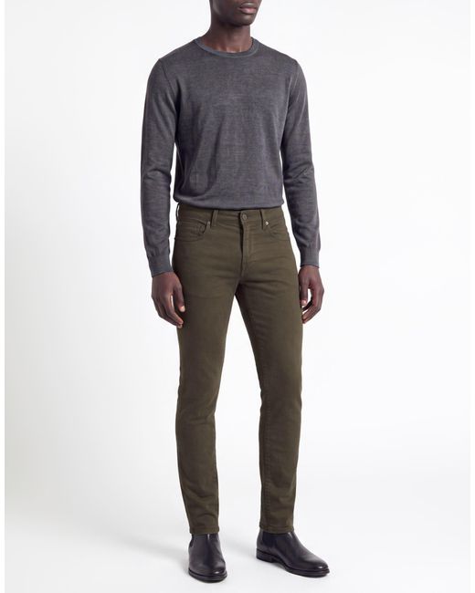Gas Gray Pants Cotton, Elastane for men