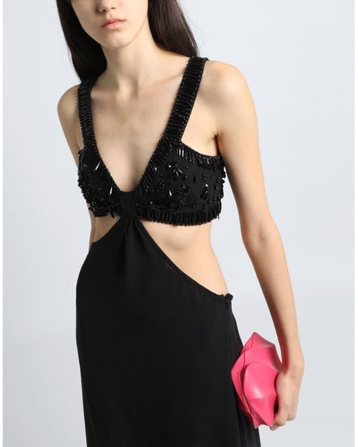 TOPSHOP Black Maxi Dress