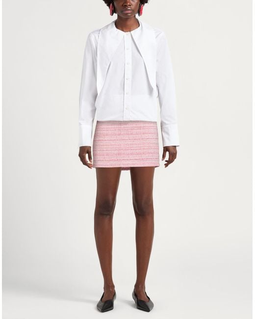 Twenty Easy By Kaos Pink Mini Skirt Cotton, Polyester, Polyamide, Acrylic