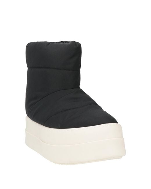 Rick Owens Black Ankle Boots Textile Fibers for men