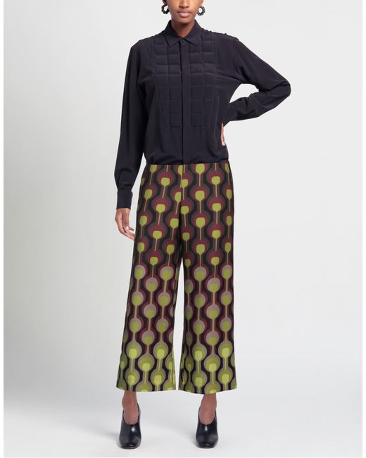 Maliparmi Multicolor Plum Pants Polyester, Elastane
