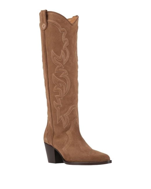 Maje Brown Stiefel