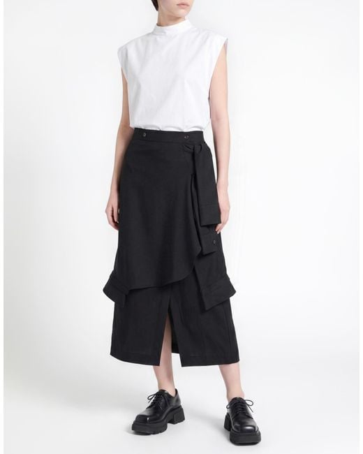 Gonna Lunga di Rohe in Black