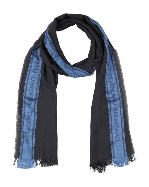 Ferragamo Blue Scarf for men