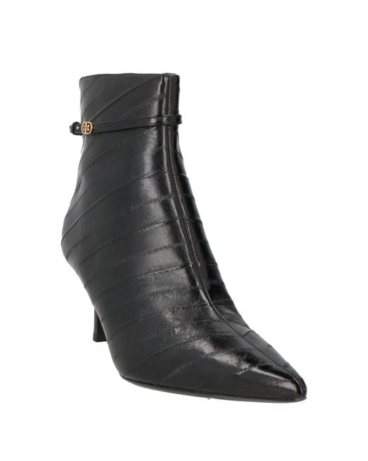 Tory Burch Black Ankle Boots Leather
