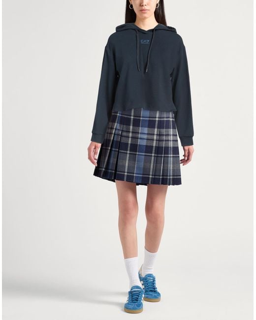 EA7 Blue Sweatshirt Cotton, Elastane