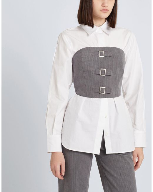 8 by YOOX Gray Top