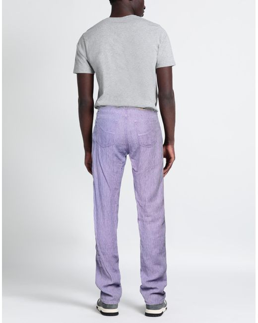Jacob Coh?n Purple Pants Linen for men