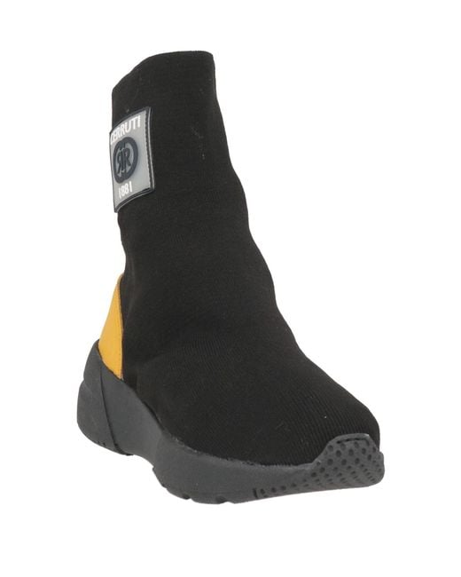 Cerruti 1881 Black Ankle Boots Textile Fibers, Leather