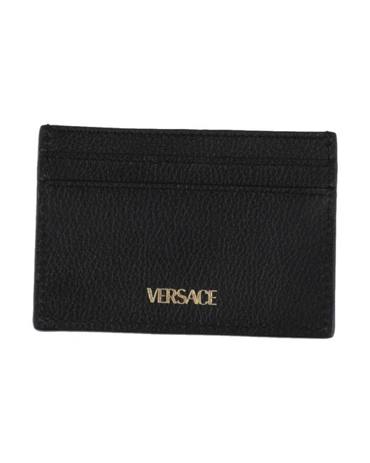 Versace Black Cardholder Leather