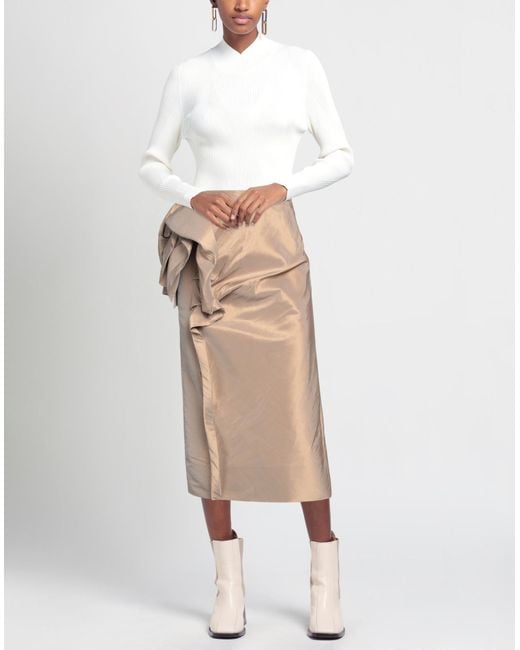 Maison Margiela Natural Midi Skirt