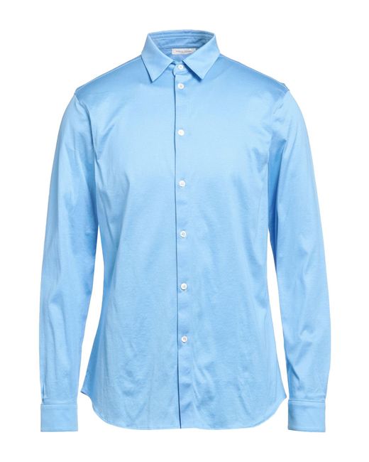Camisa Paolo Pecora de hombre de color Blue