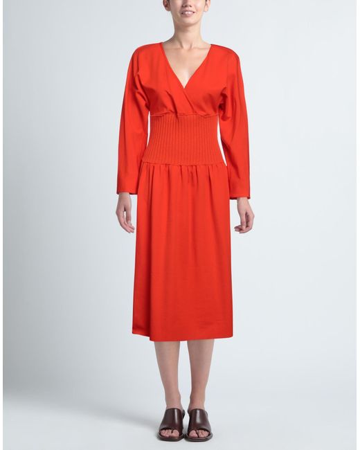 Liviana Conti Red Midi Dress