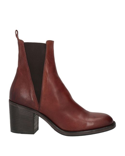 Pantanetti Brown Ankle Boots Leather
