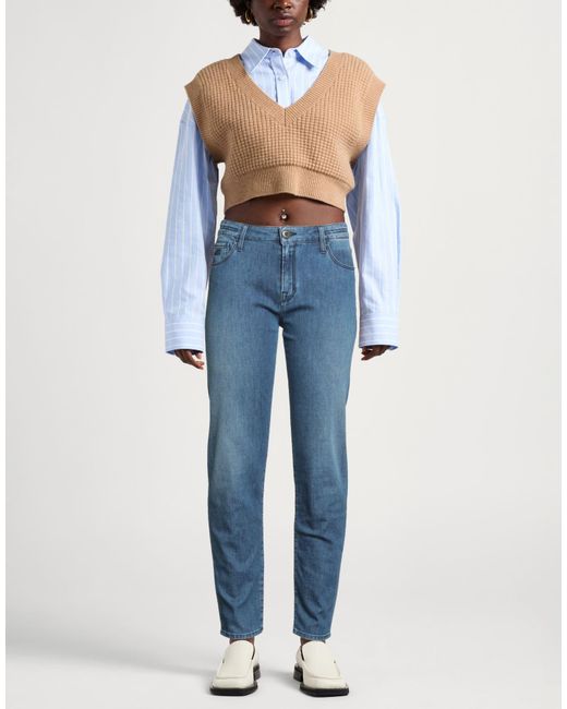 Jacob Cohen Blue Jeans Cotton, Elastomultiester, Elastane