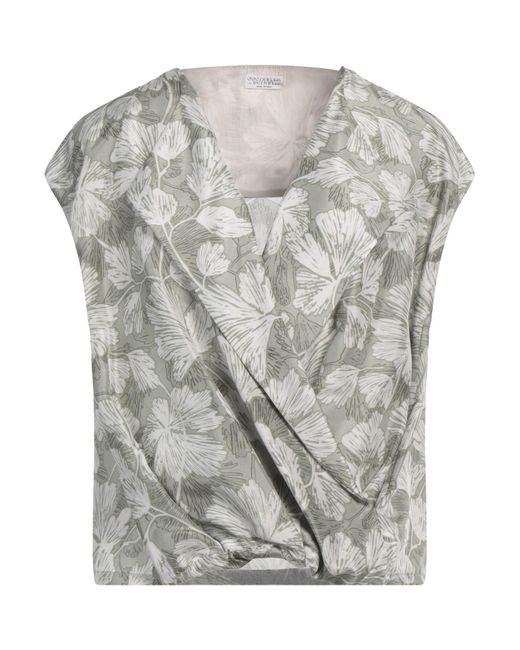 Brunello Cucinelli Gray Top