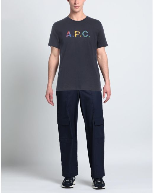 T-shirt di A.P.C. in Blue da Uomo