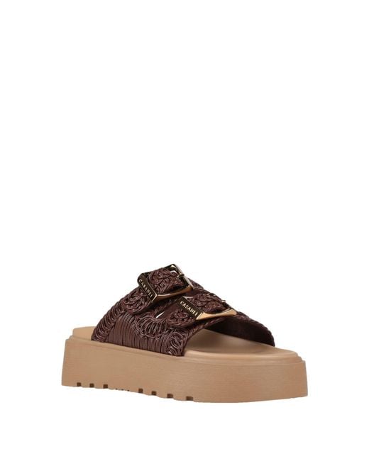 Casadei Brown Sandals Synthetic Material