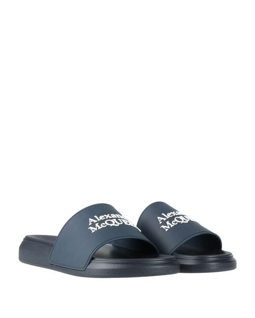 McQueen Blue Sandals for men