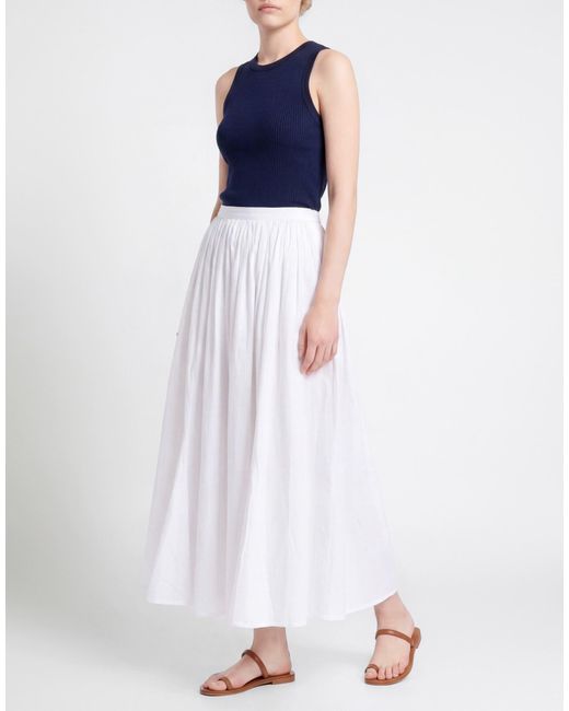 True Religion White Maxi Skirt Cotton