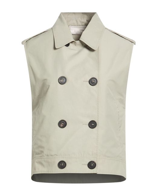Peserico White Vest Cotton, Polyamide