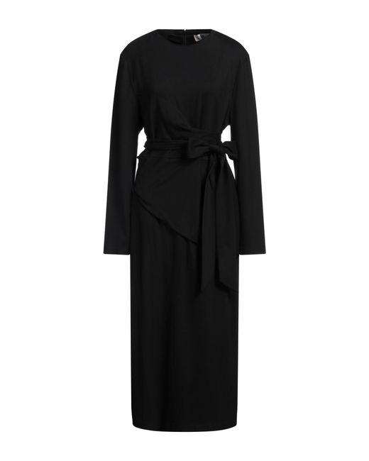 Diane von Furstenberg Black Midi Dress
