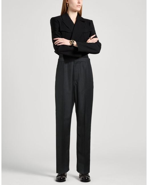 Alaïa Black Pants Mohair Wool, Wool, Viscose, Polyamide, Polyester