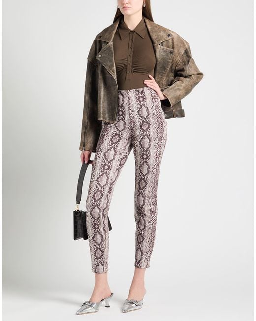 Pinko Brown Khaki Bodysuit Modal, Elastane