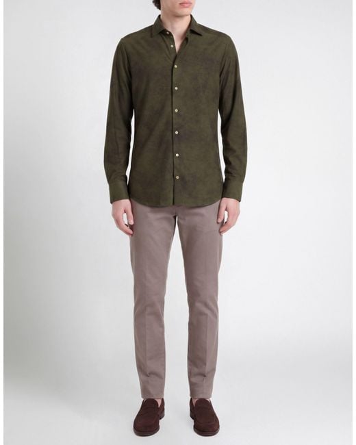 Stenstroms Green Shirt Polyamide, Elastane for men