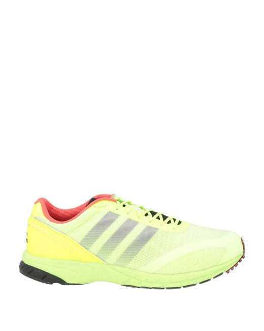 Adidas Yellow Adizero Lime Sneakers Textile Fibers for men