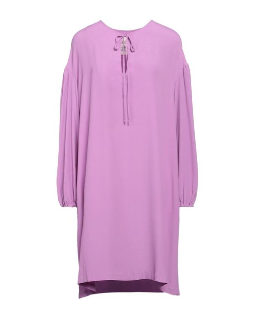 Semicouture Purple Mini Dress