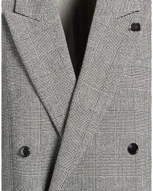Lardini Gray Blazer Polyester, Wool, Elastane for men