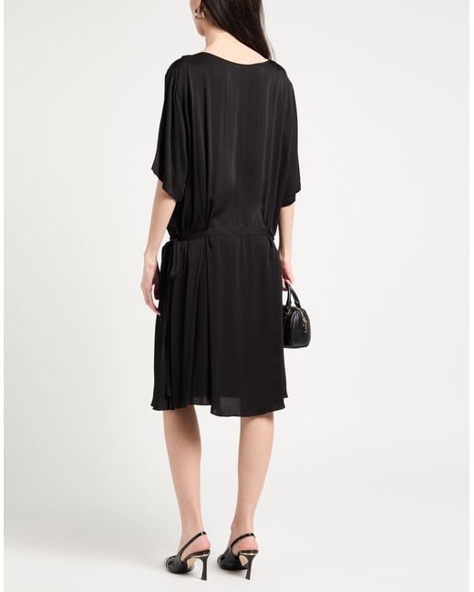 Aspesi Black Midi-Kleid