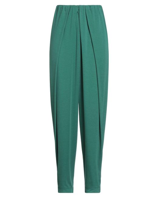 Jijil Green Pants Polyester, Viscose, Elastane