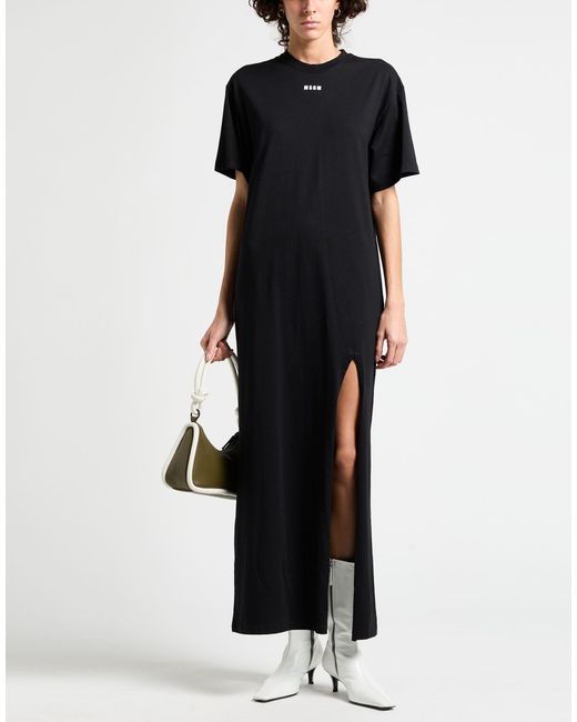 MSGM Black Maxi Dresses