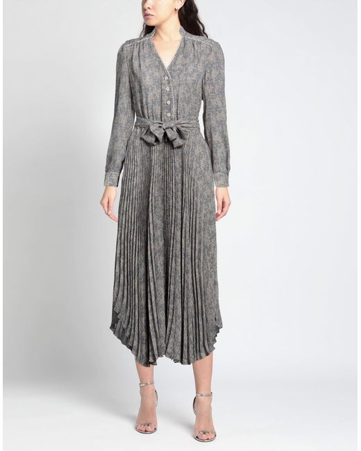 Eleventy Gray Midi Dress