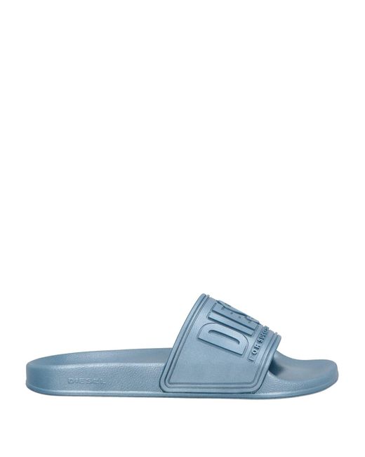 DIESEL Blue Sandals Textile Fibers