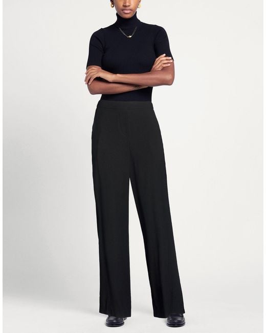 RUE DU BAC Black Pants Viscose, Polyester